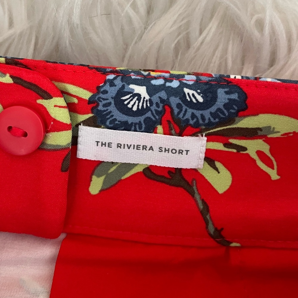 {LOFT} The Riviera Floral Short in Red - Womens 4 - Picture 8 of 9